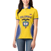 Colombia 2026 Baseball Custom Women Polo Shirt Go Champions Sporty Style - Wonder Print Shop