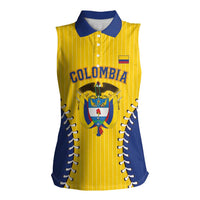 Colombia 2026 Baseball Custom Women Sleeveless Polo Shirt Go Champions Sporty Style - Wonder Print Shop