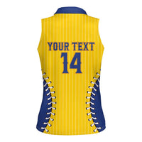 Colombia 2026 Baseball Custom Women Sleeveless Polo Shirt Go Champions Sporty Style - Wonder Print Shop