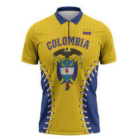 Colombia 2026 Baseball Custom Zipper Polo Shirt Go Champions Sporty Style - Wonder Print Shop