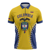 Colombia 2026 Baseball Custom Zipper Polo Shirt Go Champions Sporty Style - Wonder Print Shop