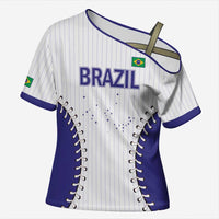 Brazil 2026 Baseball Custom Cross Shoulder Shirt Go Champions Sporty Style - Wonder Print Shop