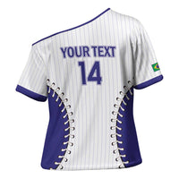 Brazil 2026 Baseball Custom Cross Shoulder Shirt Go Champions Sporty Style - Wonder Print Shop