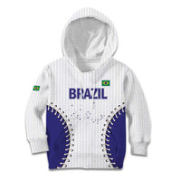 Brazil 2026 Baseball Custom Kid Hoodie Go Champions Sporty Style - Wonder Print Shop