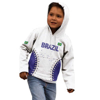 Brazil 2026 Baseball Custom Kid Hoodie Go Champions Sporty Style - Wonder Print Shop