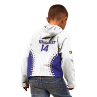 Brazil 2026 Baseball Custom Kid Hoodie Go Champions Sporty Style - Wonder Print Shop