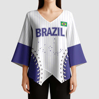 Brazil 2026 Baseball Custom Kimono Sleeve Blouse Go Champions Sporty Style - Wonder Print Shop