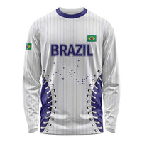 Brazil 2026 Baseball Custom Long Sleeve Shirt Go Champions Sporty Style - Wonder Print Shop