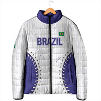 Brazil 2026 Baseball Custom Padded Jacket Go Champions Sporty Style - Wonder Print Shop