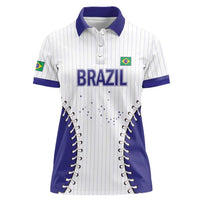 Brazil 2026 Baseball Custom Women Polo Shirt Go Champions Sporty Style - Wonder Print Shop