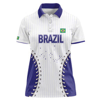 Brazil 2026 Baseball Custom Women Polo Shirt Go Champions Sporty Style - Wonder Print Shop