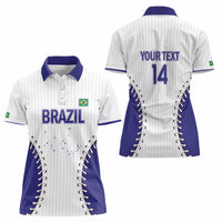 Brazil 2026 Baseball Custom Women Polo Shirt Go Champions Sporty Style - Wonder Print Shop