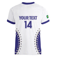 Brazil 2026 Baseball Custom Women V-Neck T-Shirt Go Champions Sporty Style - Wonder Print Shop