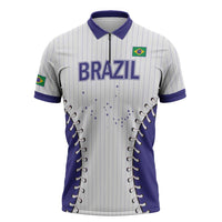 Brazil 2026 Baseball Custom Zipper Polo Shirt Go Champions Sporty Style - Wonder Print Shop