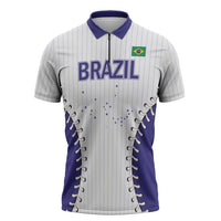 Brazil 2026 Baseball Custom Zipper Polo Shirt Go Champions Sporty Style - Wonder Print Shop