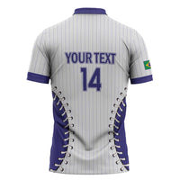 Brazil 2026 Baseball Custom Zipper Polo Shirt Go Champions Sporty Style - Wonder Print Shop