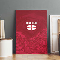 Custom England Rugby 2025 Canvas Wall Art Go Champions Red Rose