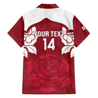 Custom England Rugby 2025 Family Matching Tank Maxi Dress and Hawaiian Shirt Go Champions Red Rose - Wonder Print Shop