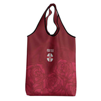 Custom England Rugby 2025 Grocery Bag Go Champions Red Rose