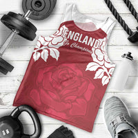 Custom England Rugby 2025 Men Tank Top Go Champions Red Rose - Wonder Print Shop
