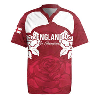 Custom England Rugby 2025 Rugby Jersey Go Champions Red Rose - Wonder Print Shop