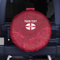 Custom England Rugby 2025 Spare Tire Cover Go Champions Red Rose - Wonder Print Shop