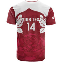 Custom England Rugby 2025 T Shirt Go Champions Red Rose - Wonder Print Shop