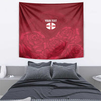 Custom England Rugby 2025 Tapestry Go Champions Red Rose - Wonder Print Shop