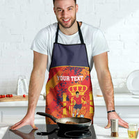 Spain 2026 Football Custom Apron Espana La Roja Grunge Style