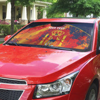 Spain 2026 Football Custom Auto Sun Shade Espana La Roja Grunge Style