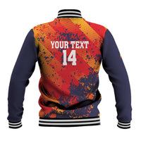 Spain 2026 Football Custom Baseball Jacket Espana La Roja Grunge Style
