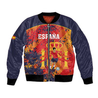 Spain 2026 Football Custom Bomber Jacket Espana La Roja Grunge Style
