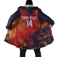 Spain 2026 Football Custom Cloak Espana La Roja Grunge Style