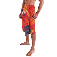 Spain 2026 Football Custom Lavalava Espana La Roja Grunge Style
