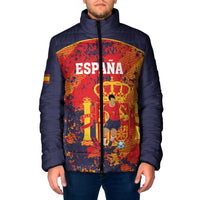 Spain 2026 Football Custom Padded Jacket Espana La Roja Grunge Style