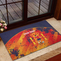 Spain 2026 Football Custom Rubber Doormat Espana La Roja Grunge Style