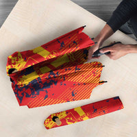 Spain 2026 Football Custom Umbrella Espana La Roja Grunge Style
