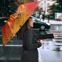 Spain 2026 Football Custom Umbrella Espana La Roja Grunge Style