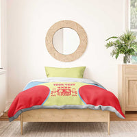 Spain 2026 Football Custom Bedding Set Espana La Roja Sporty Style