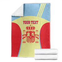 Spain 2026 Football Custom Blanket Espana La Roja Sporty Style