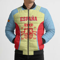 Spain 2026 Football Custom Bomber Puffer Jacket Espana La Roja Sporty Style