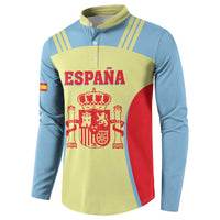 Spain 2026 Football Custom Button Sweatshirt Espana La Roja Sporty Style