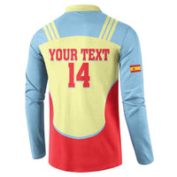 Spain 2026 Football Custom Button Sweatshirt Espana La Roja Sporty Style
