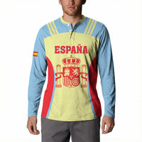Spain 2026 Football Custom Button Sweatshirt Espana La Roja Sporty Style