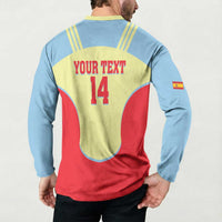 Spain 2026 Football Custom Button Sweatshirt Espana La Roja Sporty Style