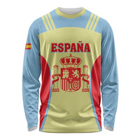Spain 2026 Football Custom Long Sleeve Shirt Espana La Roja Sporty Style
