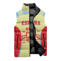 Spain 2026 Football Custom Sleeveless Puffer Jacket Espana La Roja Sporty Style