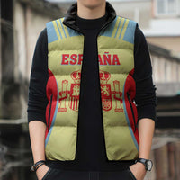 Spain 2026 Football Custom Sleeveless Puffer Jacket Espana La Roja Sporty Style