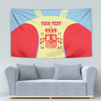 Spain 2026 Football Custom Tapestry Espana La Roja Sporty Style