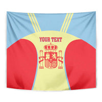 Spain 2026 Football Custom Tapestry Espana La Roja Sporty Style